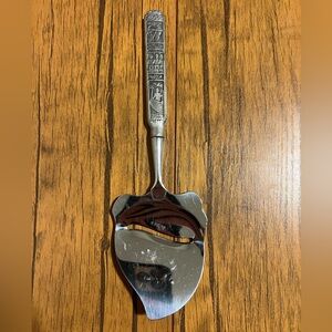 Norwegian Viking Detailed Pewter Cheese Slicer/Shaver with 18/8 Stainless Blade